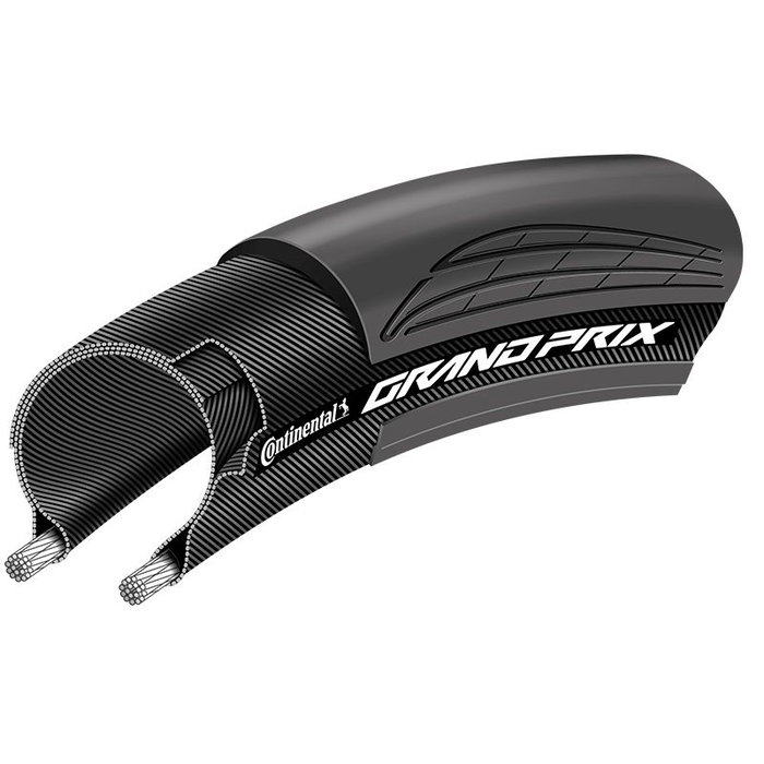 Continental Cubierta Grand Prix 28x1 1/8 BlackChili - ETRTO 28-622, Antipinchazos, E-Bike 25km/h