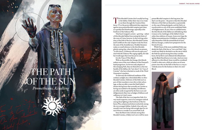 Vampire: The Masquerade 5th Edition RPG libro Sabbat: The Black Hand Sourcebook *Edición Inglés*
