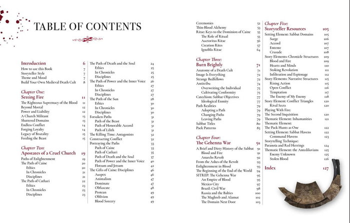 Vampire: The Masquerade 5th Edition RPG libro Sabbat: The Black Hand Sourcebook *Edición Inglés*