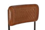 DKD Home Decor Silla de Piel y Hierro Marrón