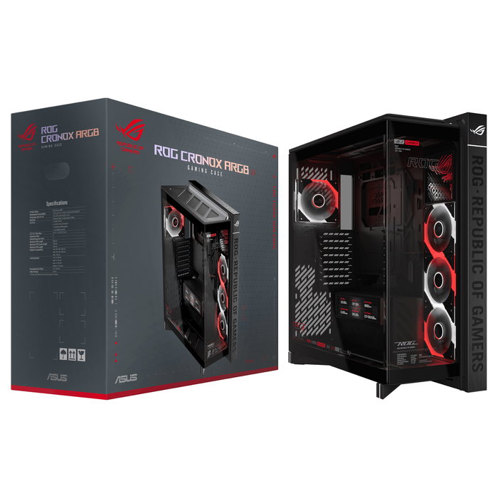 ASUS ROG CRONOX GR801 CURVE TG ARGB BLACK ASUS ROG CRONOX GR801 CURVE TG ARGB BLACK