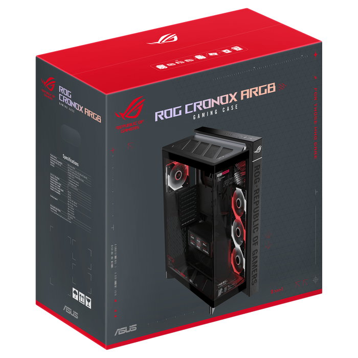 ASUS ROG CRONOX GR801 CURVE TG ARGB BLACK ASUS ROG CRONOX GR801 CURVE TG ARGB BLACK