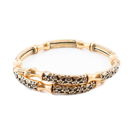 Alex And Ani Pulsera de Metal Dorada con Cierre Ajustable
