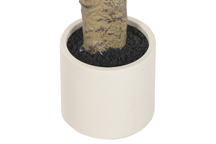 DKD Home Decor Arbol Mediterraneo Olivo Artificial, Tiesto de Cemento, Verde y Blanco, 60 cm Ancho x 60 cm Largo x 150 cm Alto