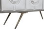 DKD Home Decor Buffet de Mango y Metal Blanco y Dorado