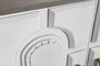 DKD Home Decor Buffet de Mango y Metal Blanco y Dorado
