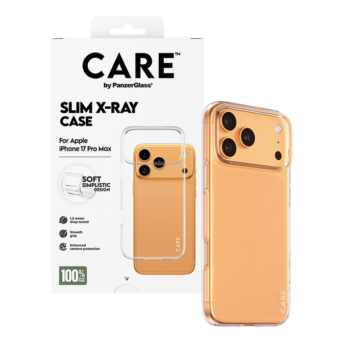 PanzerGlass CARE™ X-Ray Case para iPhone 17 Pro Max, Transparente