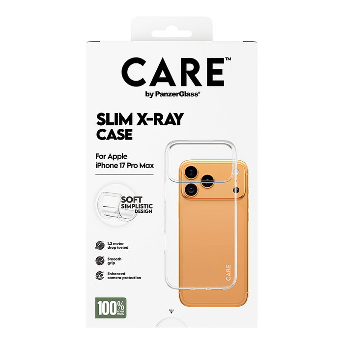 PanzerGlass CARE™ X-Ray Case para iPhone 17 Pro Max, Transparente