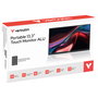 Verbatim Monitor Portátil Táctil 13.3 Pulgadas (33.8 cm) WUXGA 1920x1200 IPS 16:10 6ms AMD FreeSync HDR 250 cd/m2 USB-C HDMI Altavoces Funda Aluminio Negro 32087