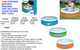 Piscina infantil redonda Fast Set hinchable 152x38 cm