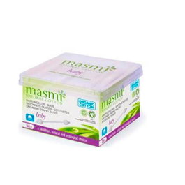 MASMI Bastoncillos Para Bebe De Algodon Ecológico 56Ud
