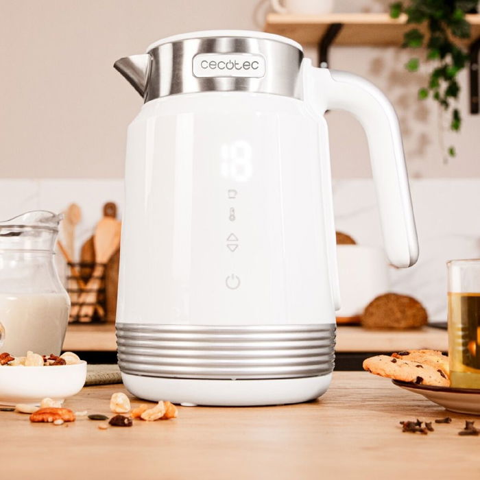 Hervidor Cecotec ThermoSense 600 Touch White Blanco