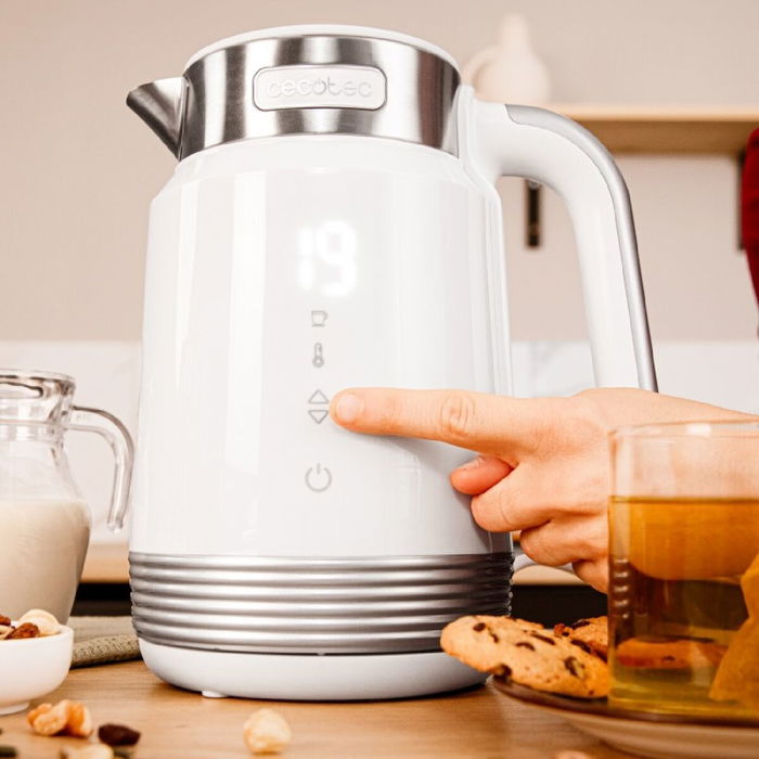 Hervidor Cecotec ThermoSense 600 Touch White Blanco