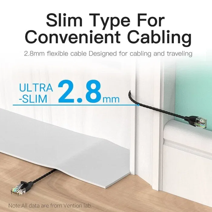 Vention Cable de Red RJ45 UTP Cat.6A 50cm Negro