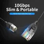Vention Cable de Red RJ45 UTP Cat.6A 50cm Negro