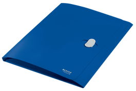 Leitz 46220035 Carpeta Polipropileno 3 Solapas Cierre Broche Giratorio A4 Recycle Azul