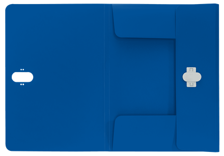 Leitz 46220035 Carpeta Polipropileno 3 Solapas Cierre Broche Giratorio A4 Recycle Azul