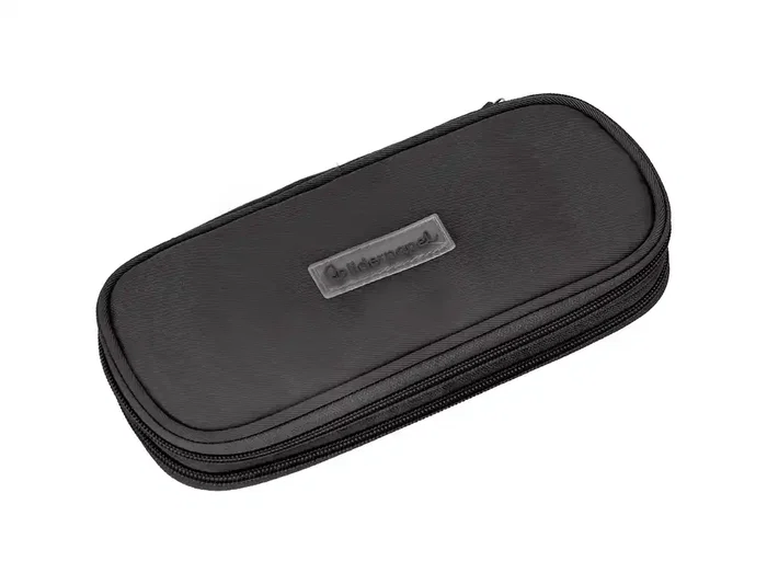 Liderpapel Estuche Portatodo Color Pop con Doble Cremallera y Compartimento Extensible Negro 230x60 mm Liderpapel Estuche Portatodo Color Pop con Doble Cremallera y Compartimento Extensible Negro 230x60 mm