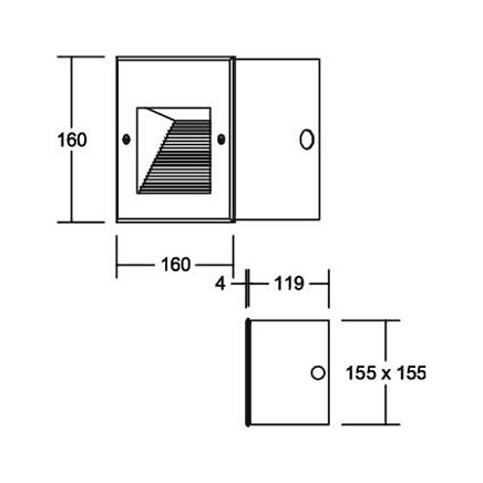 Brumberg. Leuchten 60208183 EB-Wandl. CARDUI rechte Aplique de exterior 2W IP65 Brumberg. Leuchten 60208183 EB-Wandl. CARDUI rechte Aplique de exterior 2W IP65