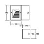 Brumberg. Leuchten 60208183 EB-Wandl. CARDUI rechte Aplique de exterior 2W IP65