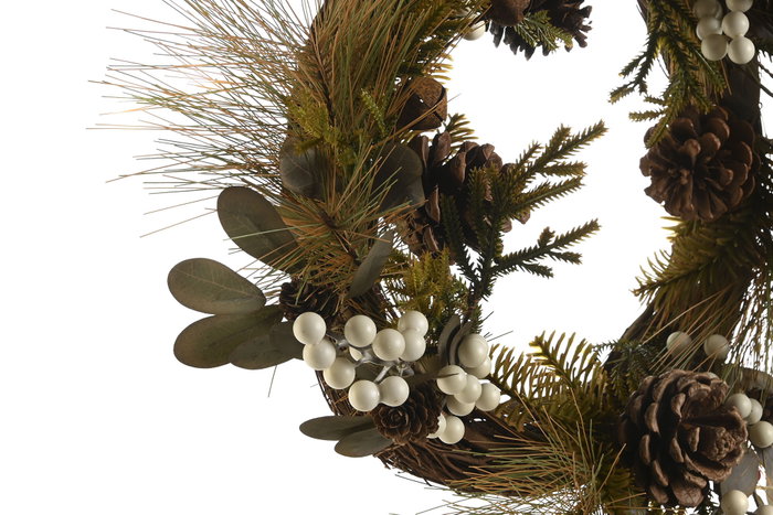 DKD Home Decor Centro Mesa Navidad Alpina Verde 15 x 58 x 58 cm DKD Home Decor Centro Mesa Navidad Alpina Verde 15 x 58 x 58 cm