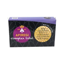 ARTESANIA Apiregi Complex Total Adultos 20 Viales - Jalea Real, Coenzima Q10, Vitaminas - Energía y Antioxidante
