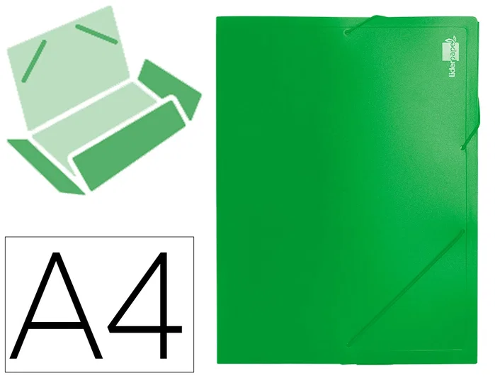 Liderpapel Carpeta portadocumentos DIN A4 Verde Lomo 50 mm Liderpapel Carpeta portadocumentos DIN A4 Verde Lomo 50 mm