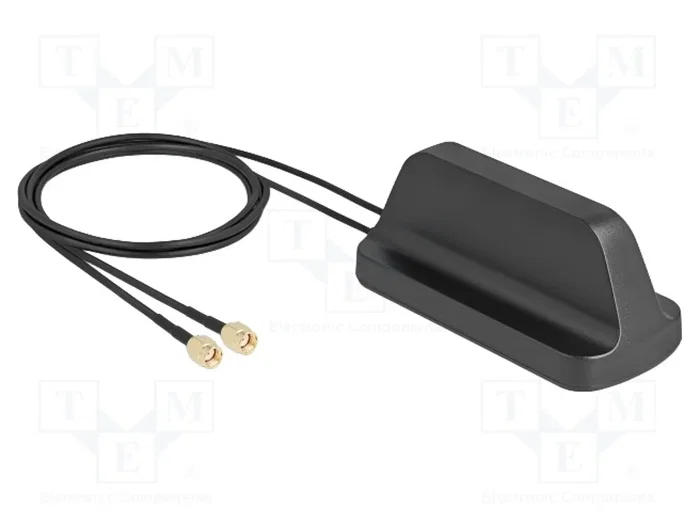 DeLOCK Antena WiFi 7 Omnidireccional 2x RP-SMA con Cable de 1 m, IP67, Negro DeLOCK Antena WiFi 7 Omnidireccional 2x RP-SMA con Cable de 1 m, IP67, Negro