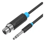 Vention BBEBF Cable de Audio Jack 6.5 mm Macho a XLR Hembra 1m Negro