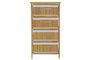 DKD Home Decor Cajonera Bambú Natural 4 Cajones 32 x 81 x 42 cm