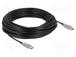 DeLOCK Cable HDMI Óptico Activo 4K 60 Hz 25 m Negro