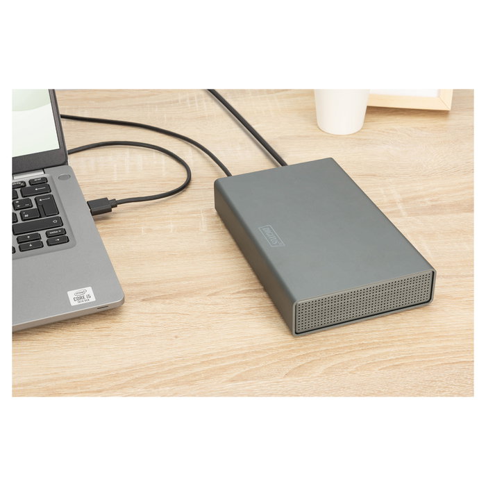 Digitus DA-71106-1 Caja para disco duro de aluminio 3,5 pulg. SATA USB 3.0