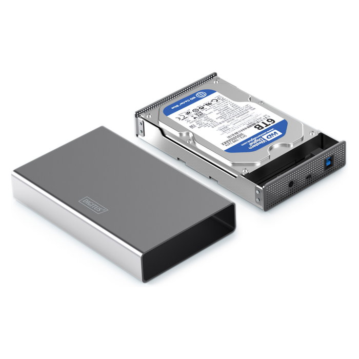 Digitus DA-71106-1 Caja para disco duro de aluminio 3,5 pulg. SATA USB 3.0