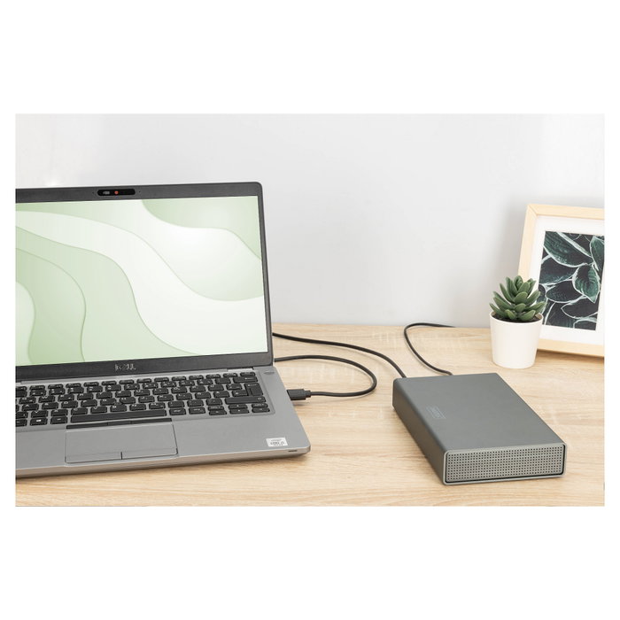 Digitus DA-71106-1 Caja para disco duro de aluminio 3,5 pulg. SATA USB 3.0