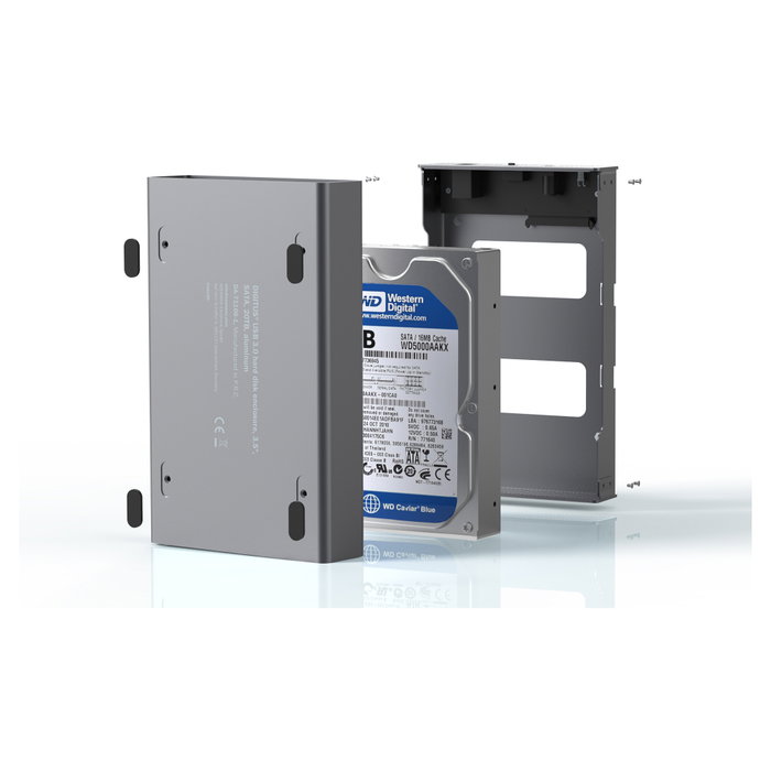 Digitus DA-71106-1 Caja para disco duro de aluminio 3,5 pulg. SATA USB 3.0