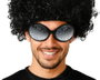 Gafas de Mosca Negras Retro con Efecto Metálico