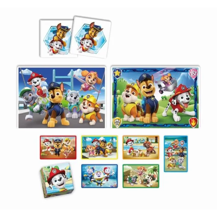 Clementoni CLEM18291 Paw Patrol Set de Actividades Preescolares 4 en 1 - 2 Rompecabezas, 6 Cubos y Nota Clementoni CLEM18291 Paw Patrol Set de Actividades Preescolares 4 en 1 - 2 Rompecabezas, 6 Cubos y Nota