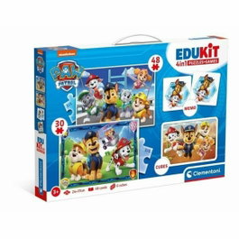 Clementoni Edukit 4 en 1 Patrulla Canina Paw Patrol con rompecabezas y cubos
