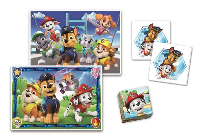 Clementoni Puzzle Edukit 4 en 1 Paw Patrol Rompecabezas para Niños +3 Años