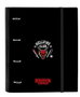 Carpeta de anillas Stranger Things Negro 27 x 32 x 3.5 cm