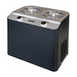Unold Doppio Nero Eismaschine Compresor Helados 2,4 L Negro Acero Inoxidable, 250W