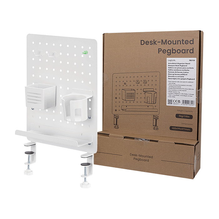 LogiLink PB0104 Organizador de Almacenamiento Colgante Blanco