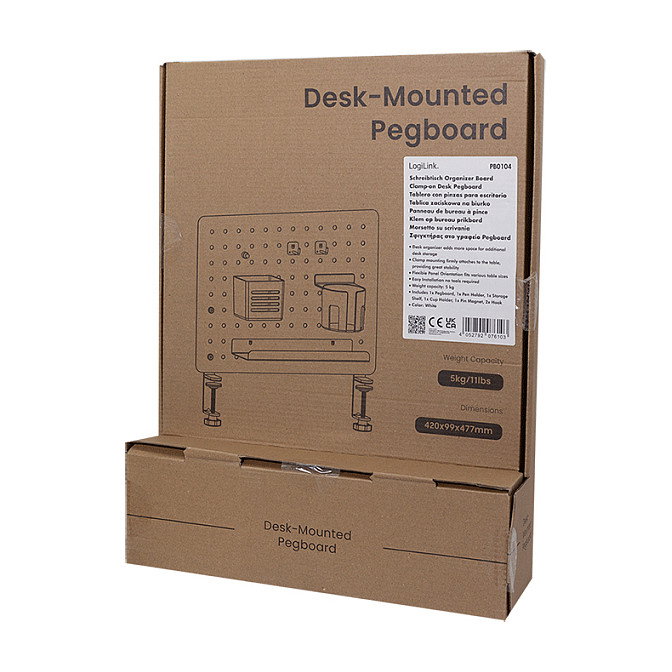 LogiLink PB0104 Organizador de Almacenamiento Colgante Blanco