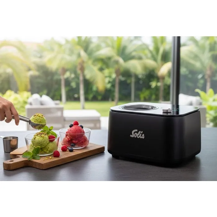 Solis Ice Dream Máquina para hacer helados con compresor, 5 programas, accesorios incluidos Solis Ice Dream Máquina para hacer helados con compresor, 5 programas, accesorios incluidos