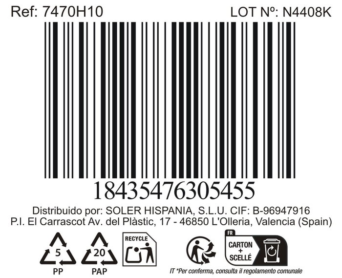 La Mediterranea Bol 250ml Ø10.2x6.5cm Nebula Md (24 Unidades)