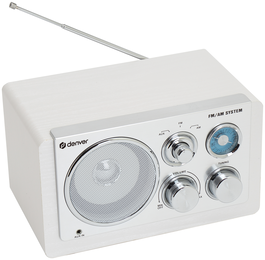Denver TR-63W Radio Analógica Blanco