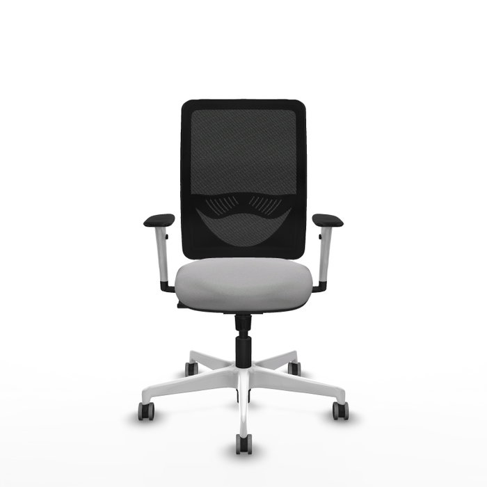 PIQUERAS Y CRESPO Silla de oficina Zulema con mecanismo Sincro, Gris claro y Negro PIQUERAS Y CRESPO Silla de oficina Zulema con mecanismo Sincro, Gris claro y Negro