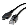 VALUE 12.99.1165-10 Cable Convertidor USB 3.2 Gen 2 Type C a RJ-45 Gigabit Ethernet, 1 m, Negro