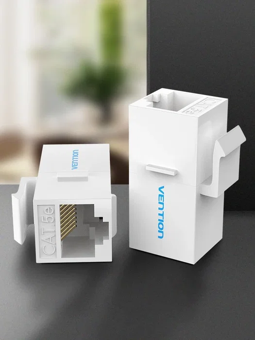 Vention Adaptador conector RJ45 VDD-B07-W Cat5e Blanco