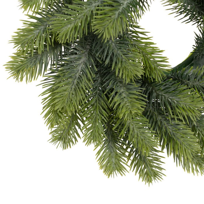 Corona Verde Pvc Decoración 30 X 30 cm (Set de 6)